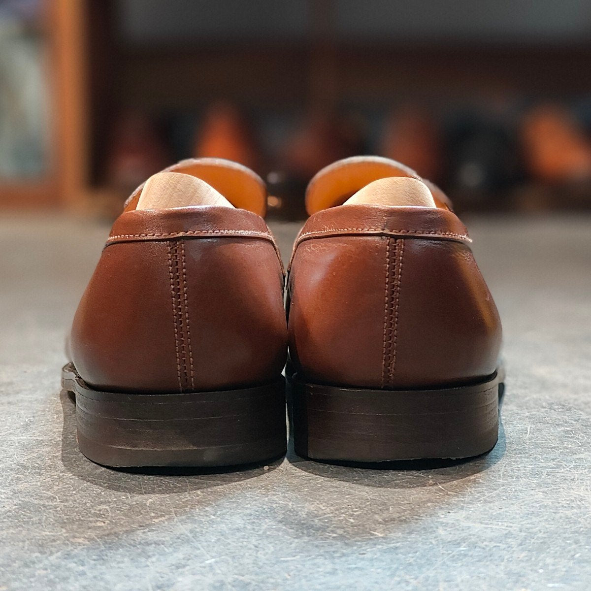 希少 使用数回 【J.M.WESTON】ジェイエムウエストン 180 シグニチャーローファー ロシアンカーフ タンブラウン サイズUK6.5D 41ラスト