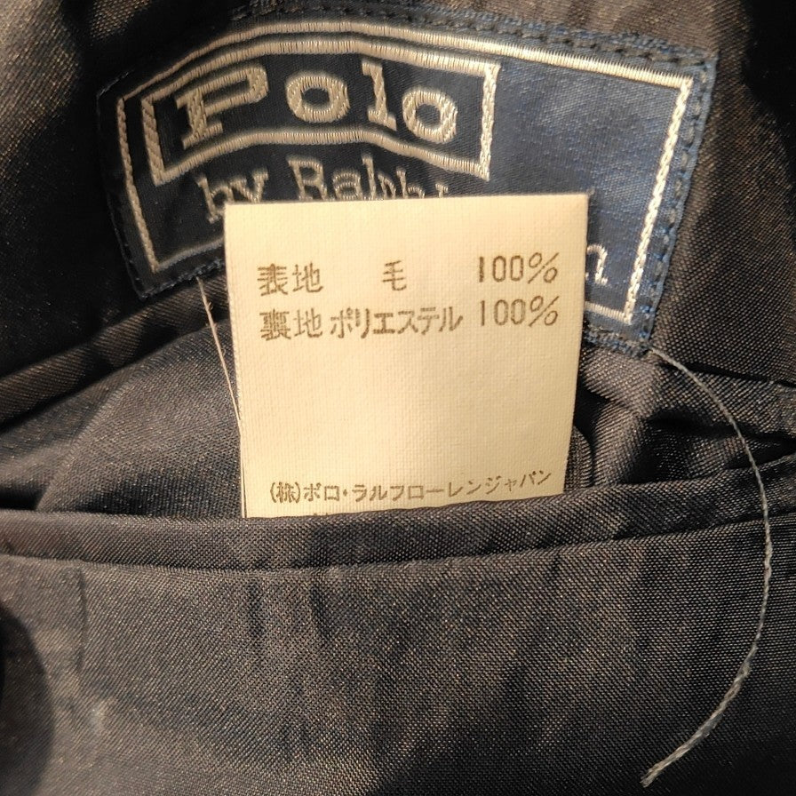 【POLO RALPH LAUREN】ポロ ラルフローレン 紺ブレザー ダブルブレスト ウール サイズ170(M相当)