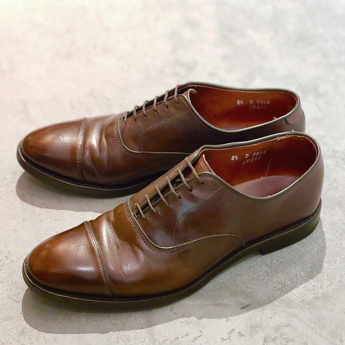 Allen Edmonds PARK AVENUE ストレートチップ　革靴　茶 Allen Edomons】アレンエドモンズ パークアベニュー ストレート