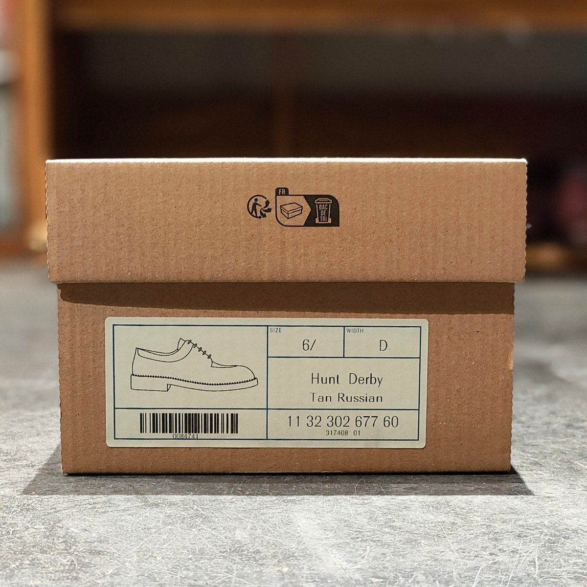 極美品-【J.M.WESTON】ジェイエムウエストン 677 ハントダービー Uチップ ロシアンカーフ タンブラウン サイズ UK6.5D 32ラスト 参考定価¥473,000-