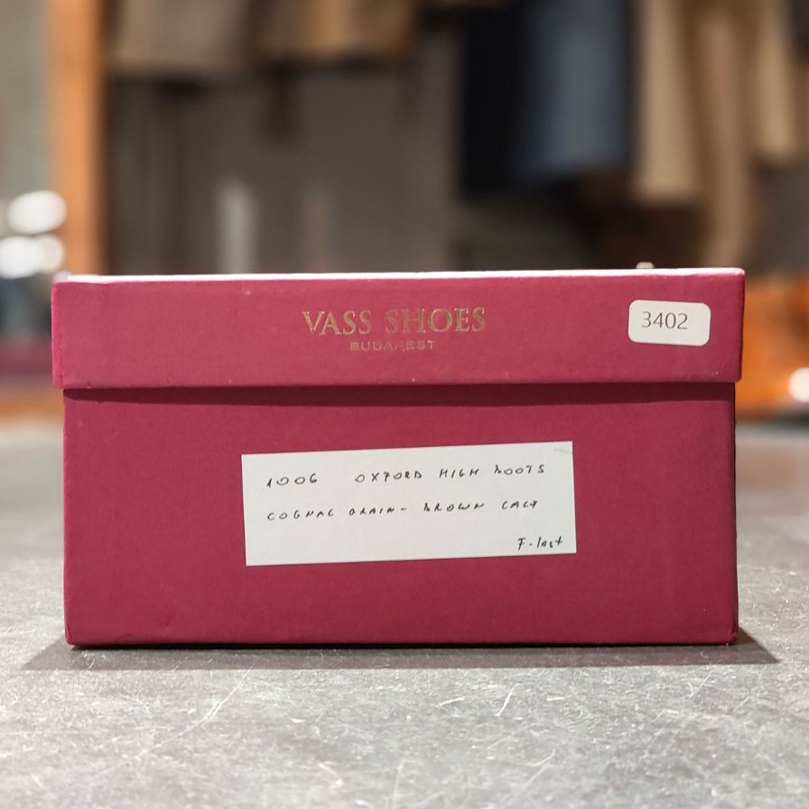 使用数回 【VASS】ヴァーシュ  MTOブーツ カーフグレインレザーコンビ  ブラウン サイズ UK6