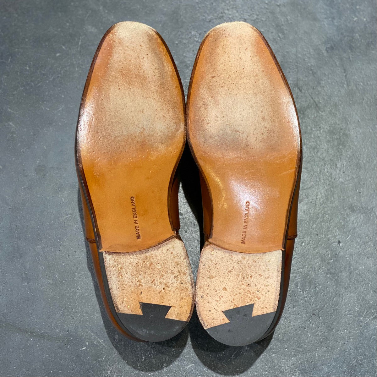 美品【Tricker's】トリッカーズ リージェント 6140 ストレートチップ カーフ ブラウン サイズUK7.5 参考定価¥110,000-