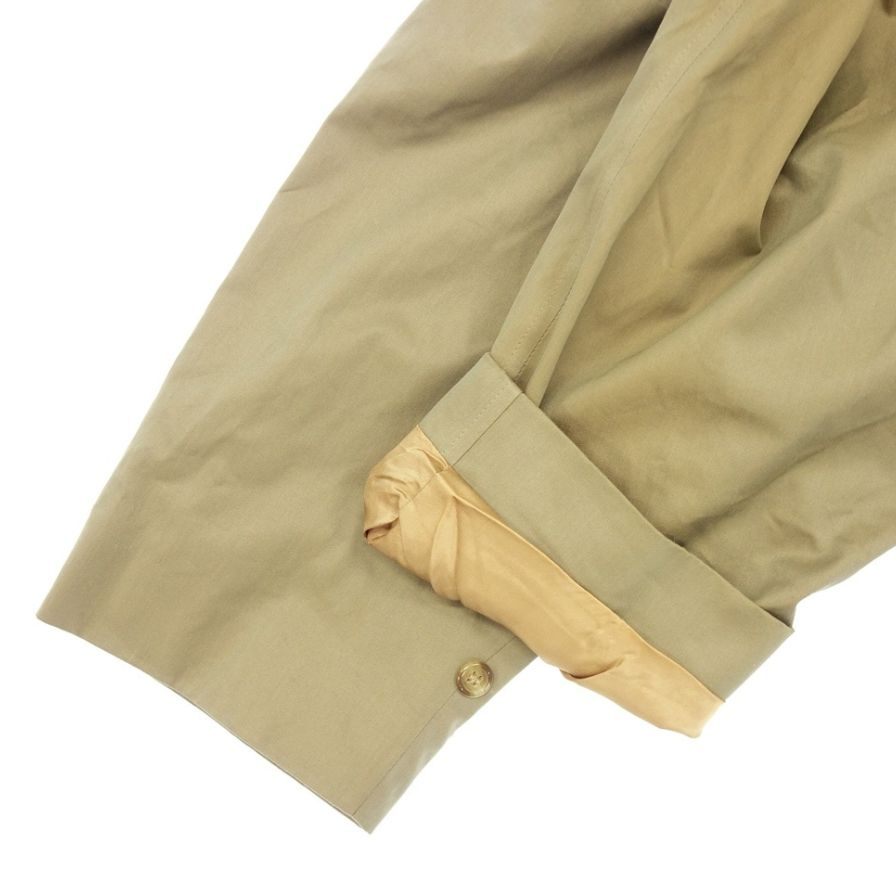 80s【Burberry's】バーバリー ステンカラーコート コットン100% サイズ8 ベージュ レディース