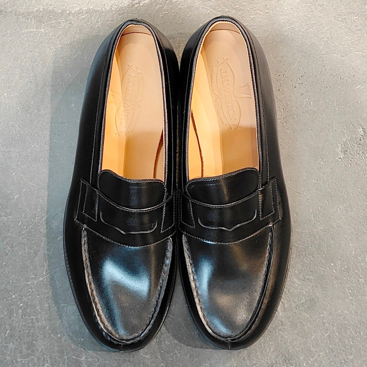 希少 新品未使用 【J.M.WESTON】ジェイエムウエストン 180 シグニチャーローファー コードバン ブラック サイズ UK7D 41ラスト 定価\302,500-