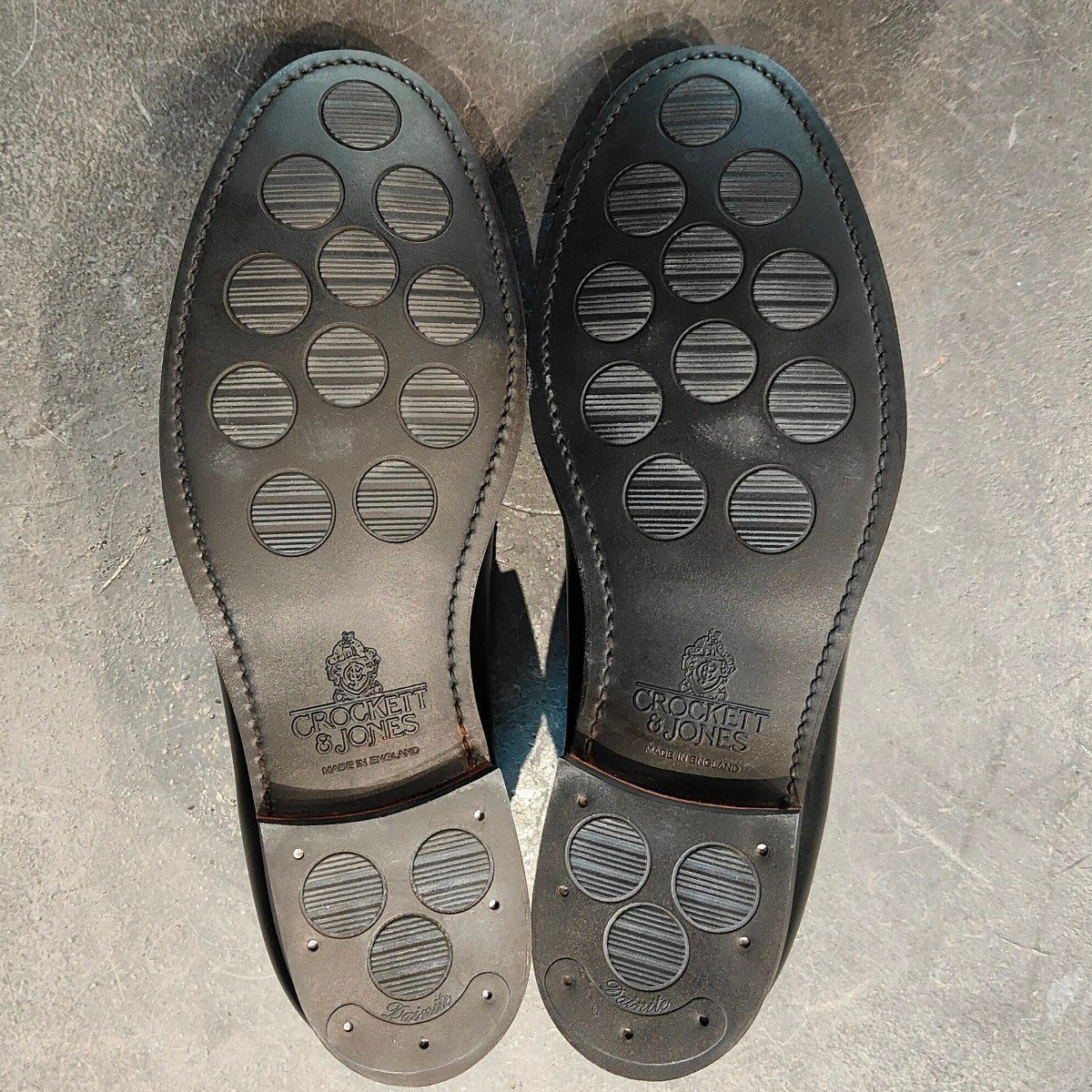 試着程度 【Crockett&Jones】クロケット&ジョーンズ ボストン2 ローファー ウォータープルーフカーフ ダークグリーン サイズUK7.5 376ラスト