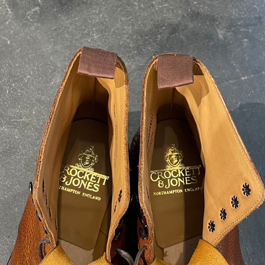 【CROCKETT&JONES CONISTON2】クロケット&ジョーンズ コニストン2 カントリーブーツ グレインレザー ブラウン サイズ UK6E 375ラスト