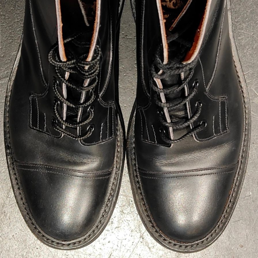 【Tricker’s】トリッカーズ ブーツ イミテーションキャップトゥ カーフ サイズ UK9