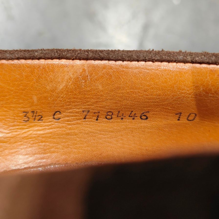 希少 美品 【J.M.WESTON】ジェイエムウエストン 180 シグニチャーローファー レディース旧旧旧ロゴ スエード ブラウン サイズ UK3.5C 82ラスト 参考定価¥151,800-