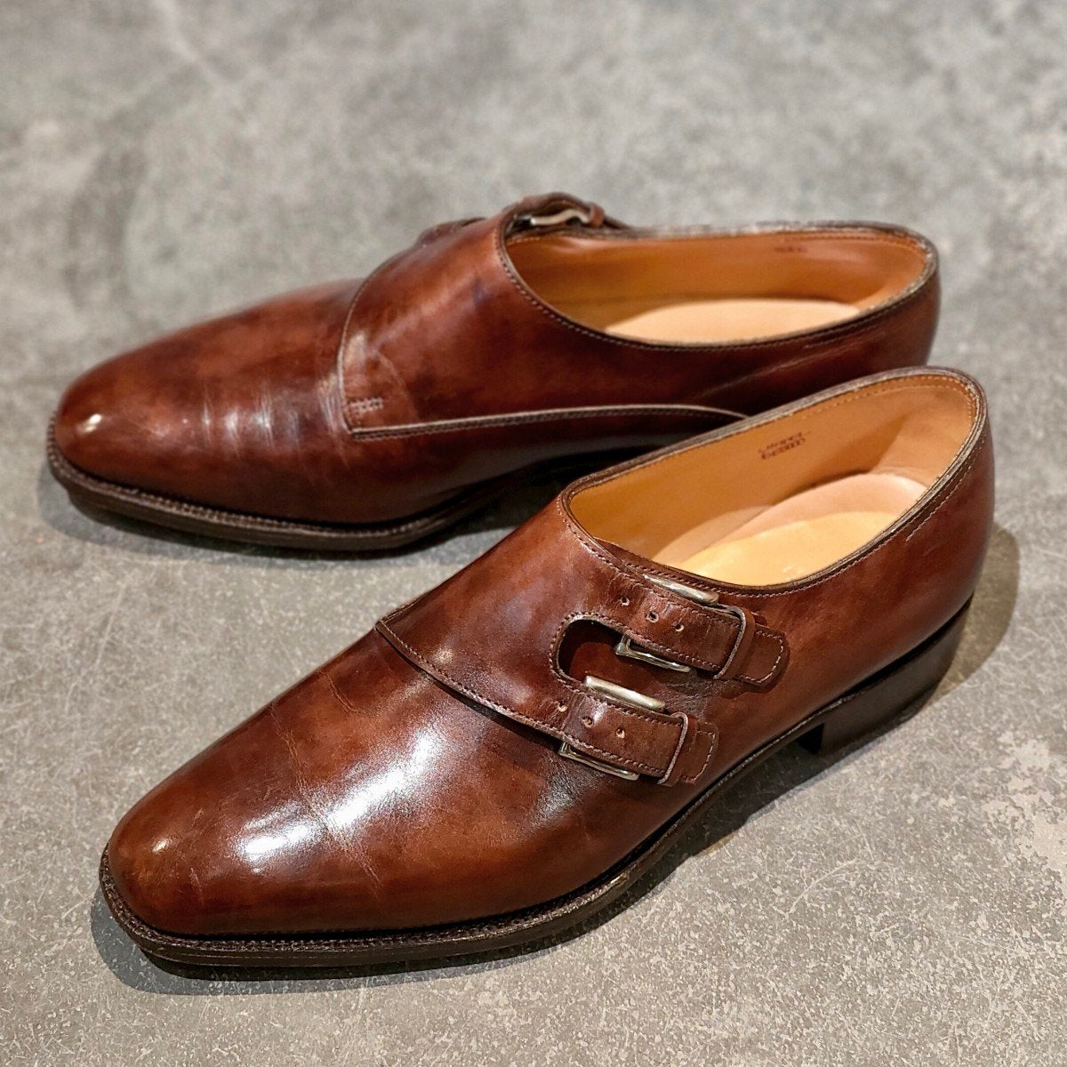 JOHN LOBB】ジョンロブ チャペル ダブルモンク ミュージアムカーフ