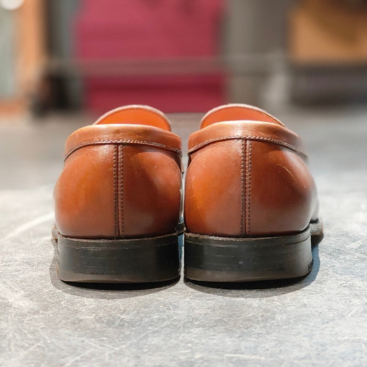 希少 【J.M.WESTON】ジェイエムウエストン 旧旧ロゴ 180 シグニチャーローファー カーフ タンブラウン サイズ UK4D 41ラスト 定価¥151,800-