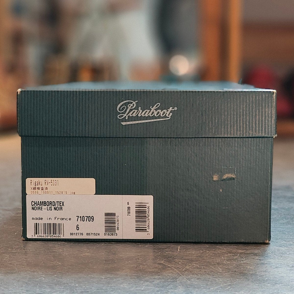極美品 【Paraboot】パラブーツ シャンボード Uチップ リスレザー ブラック サイズUK6 定価¥96,800-