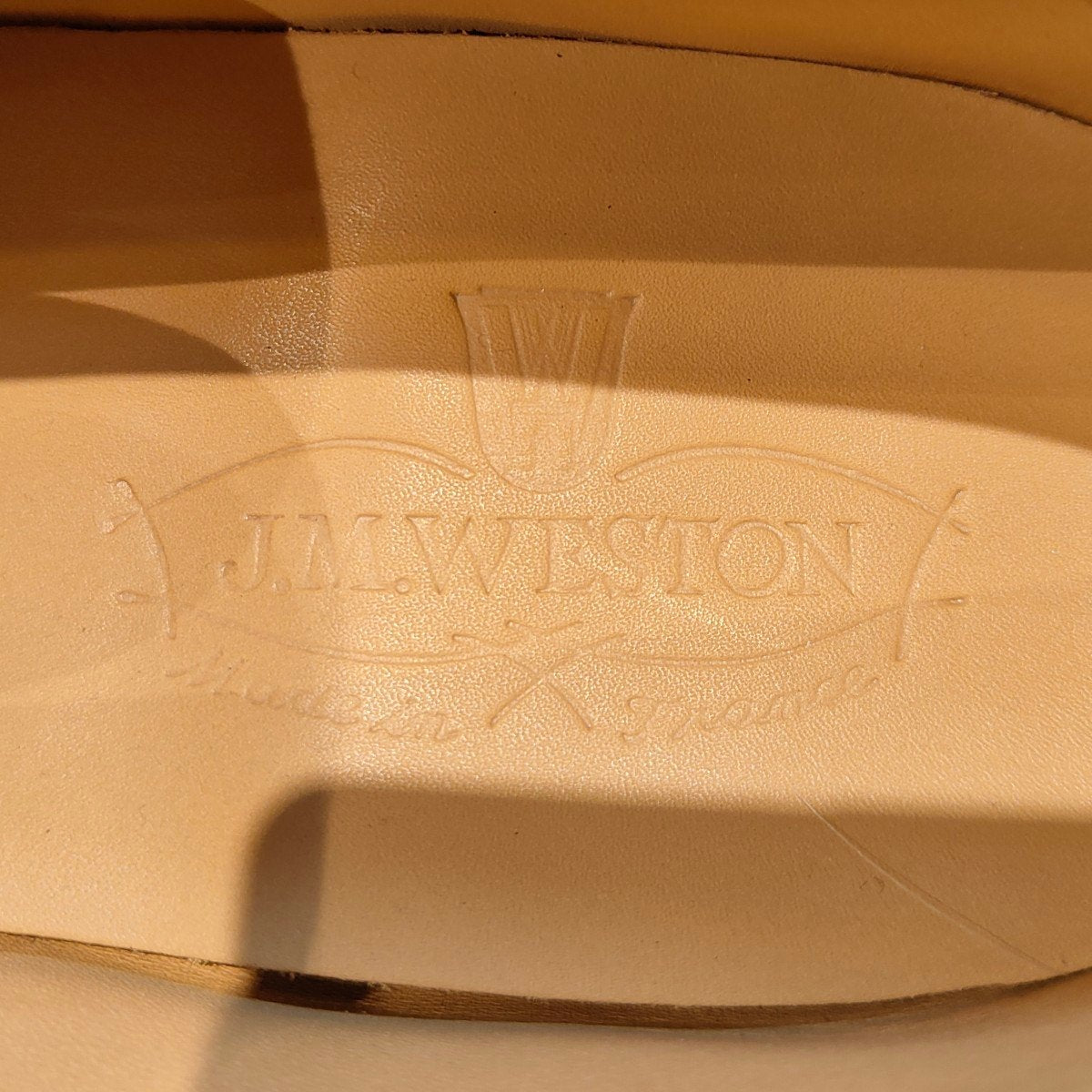 希少 新品未使用 【J.M.WESTON】ジェイエムウエストン UK7D シグニチャーローファー コードバン コニャック サイズ UK7D 41ラスト