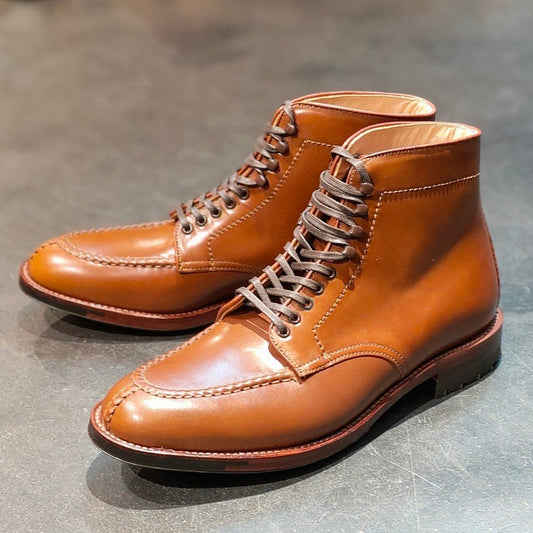 希少 新品未使用 【ALDEN】オールデン LEFFOT別注 4026HC ブーツ コードバン ウイスキー サイズUS8D バリーラスト