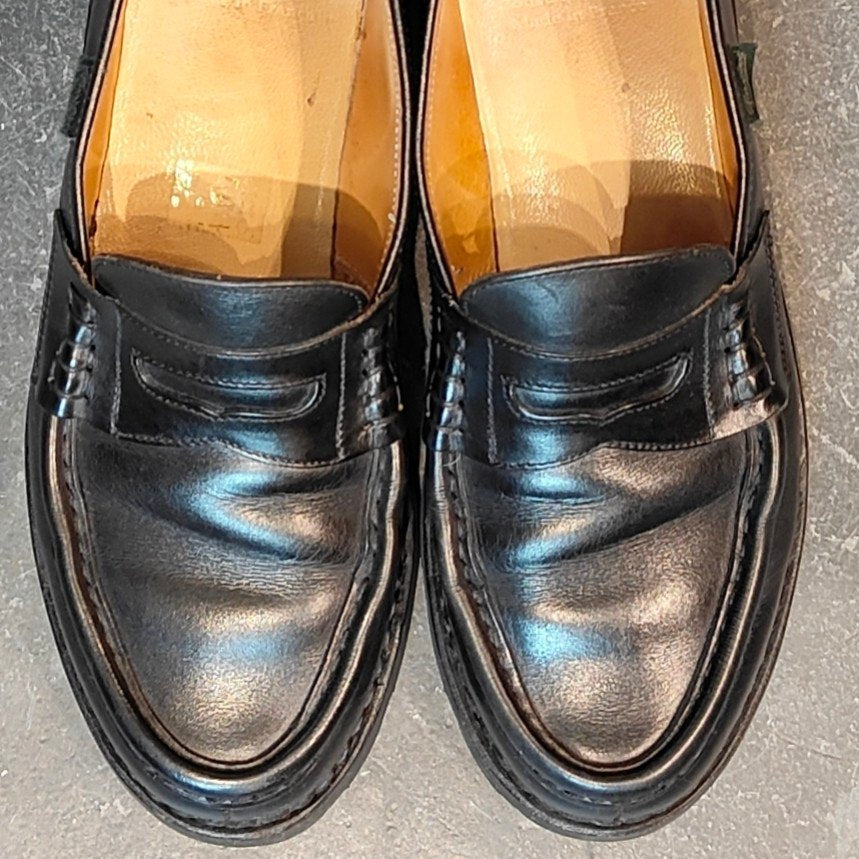 【Paraboot】パラブーツ ランス コインローファー リスレザー ブラック サイズ UK6.5F