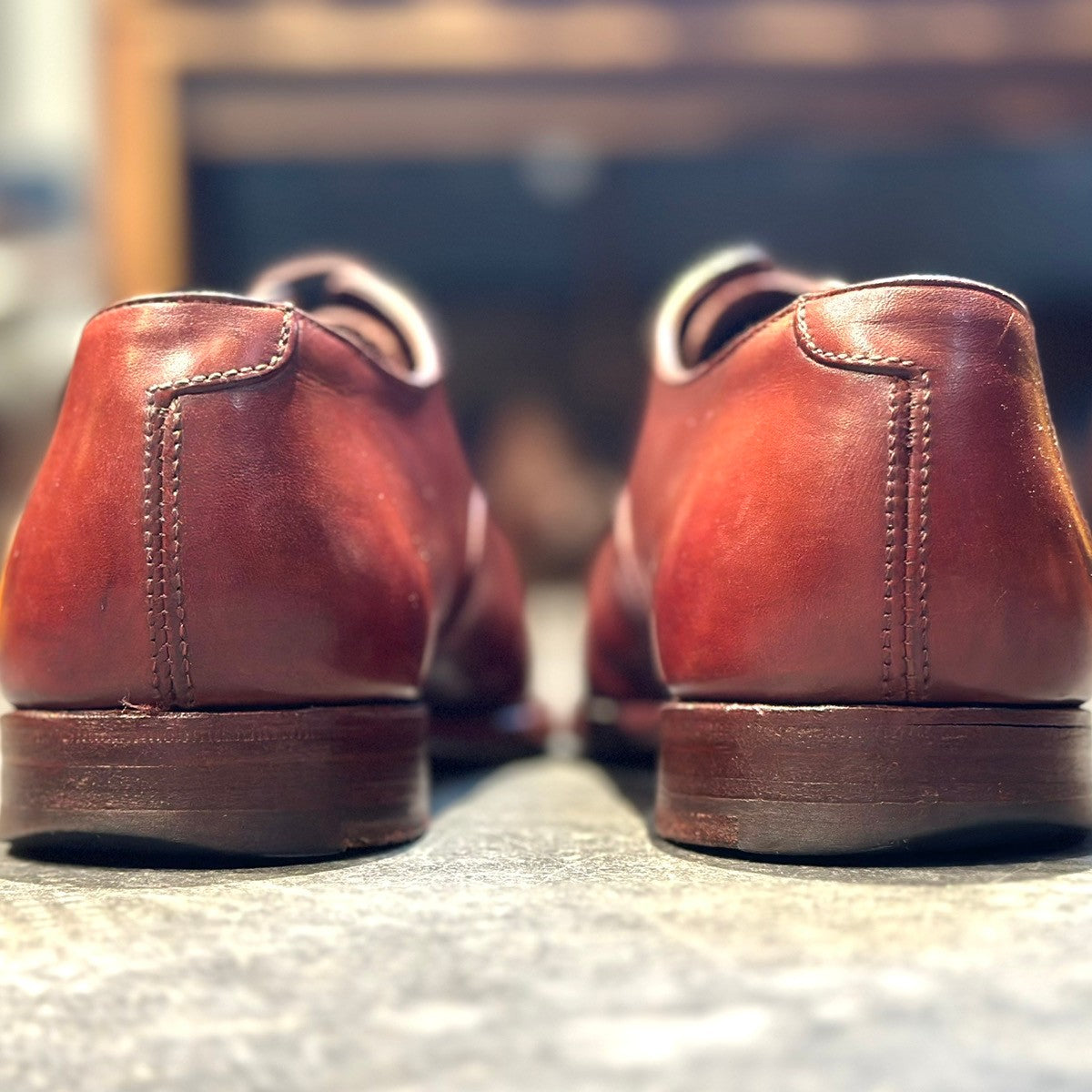 極美品【CROCKETT&JONES】クロケット&ジョーンズ ベルグレイプ パンチドキャップトゥ カーフ ブラウン サイズUK6D 337ラスト