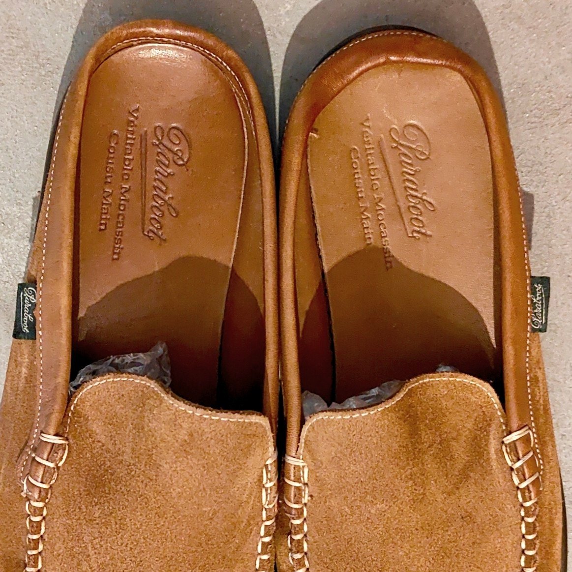 【PARABOOT】パラブーツ バハマ 0412 スリッポン スエード ブラウン サイズUK8.5