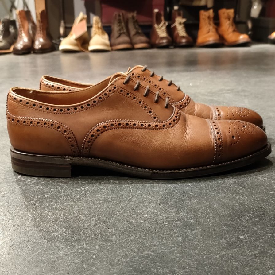 【JOSEPH CHEANEY】ジョセフチーニー ウィルフレッド セミブローグ ブラウン サイズ UK8