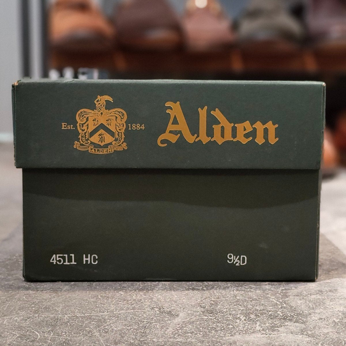 新品未使用 【ALDEN】オールデン 4511HC ブーツ プレーントゥ スナップスエード ブラウン サイズUS9.5D バリーラスト