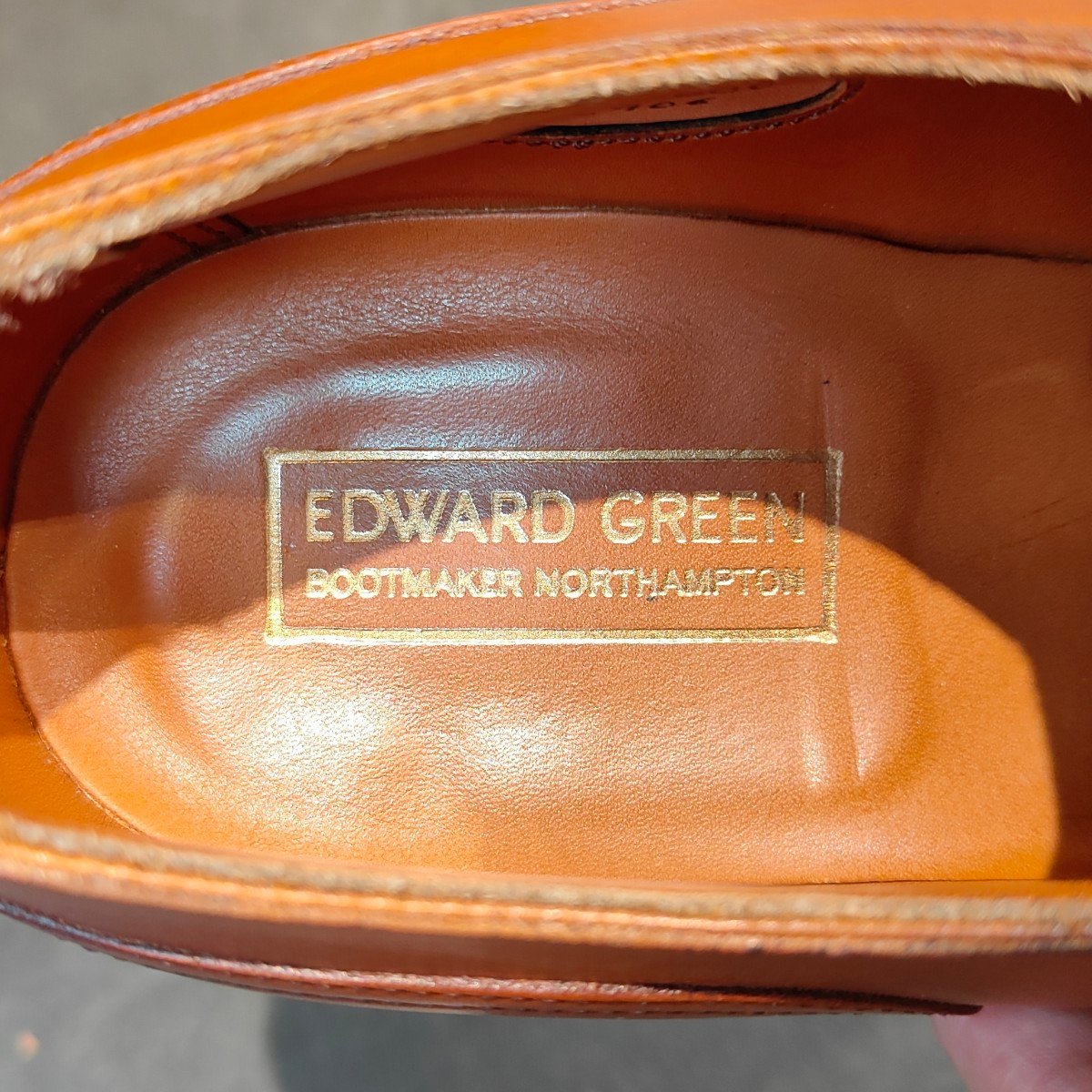 極美品 【EDWARD GREEN】エドワードグリーン ドーバー Uチップ カーフ チェスナット サイズ UK6E 606ラスト 定価¥273,900-