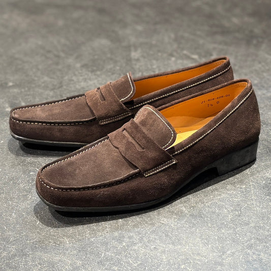 【J.M.WESTON】ジェイエムウエストン  ローファー  ドライビング J1-547-625-01 スエード ダークブラウン サイズ UK7.5D