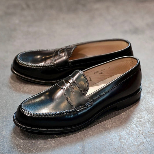 新品未使用【ALDEN】オールデン 987 ペニーローファー コードバン ブラック サイズ US10D バンラスト