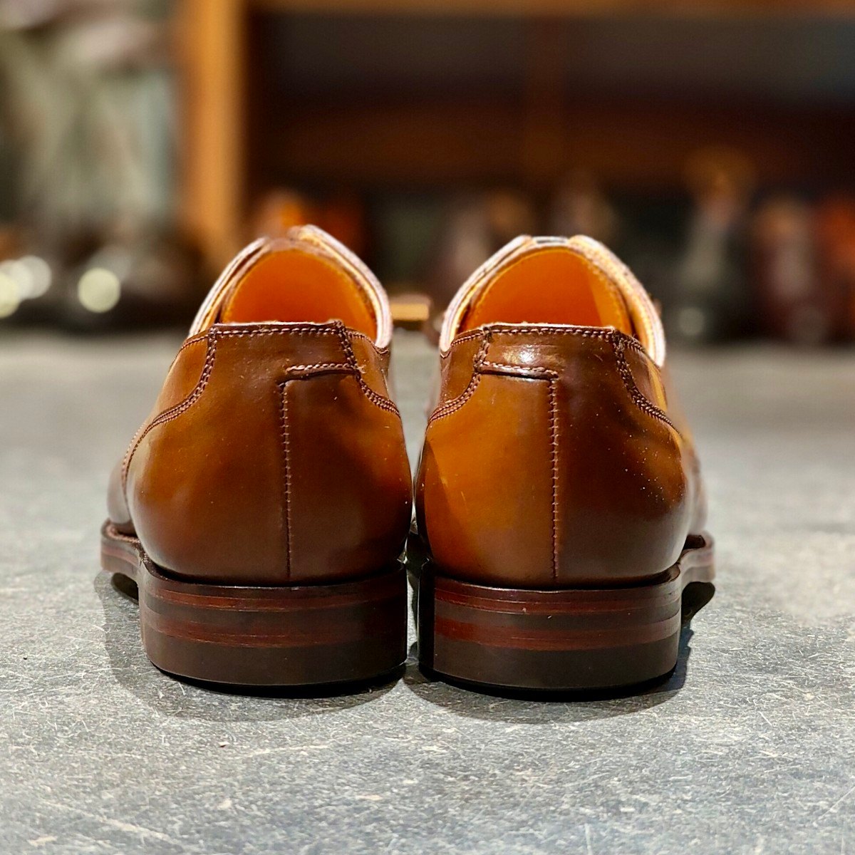 希少 新品未使用【CROCKETT&JONES】クロケット&ジョーンズ アスコット2 Uチップ コードバン ダークチェスナット サイズUK9E 375ラスト 参考定価¥242,000-