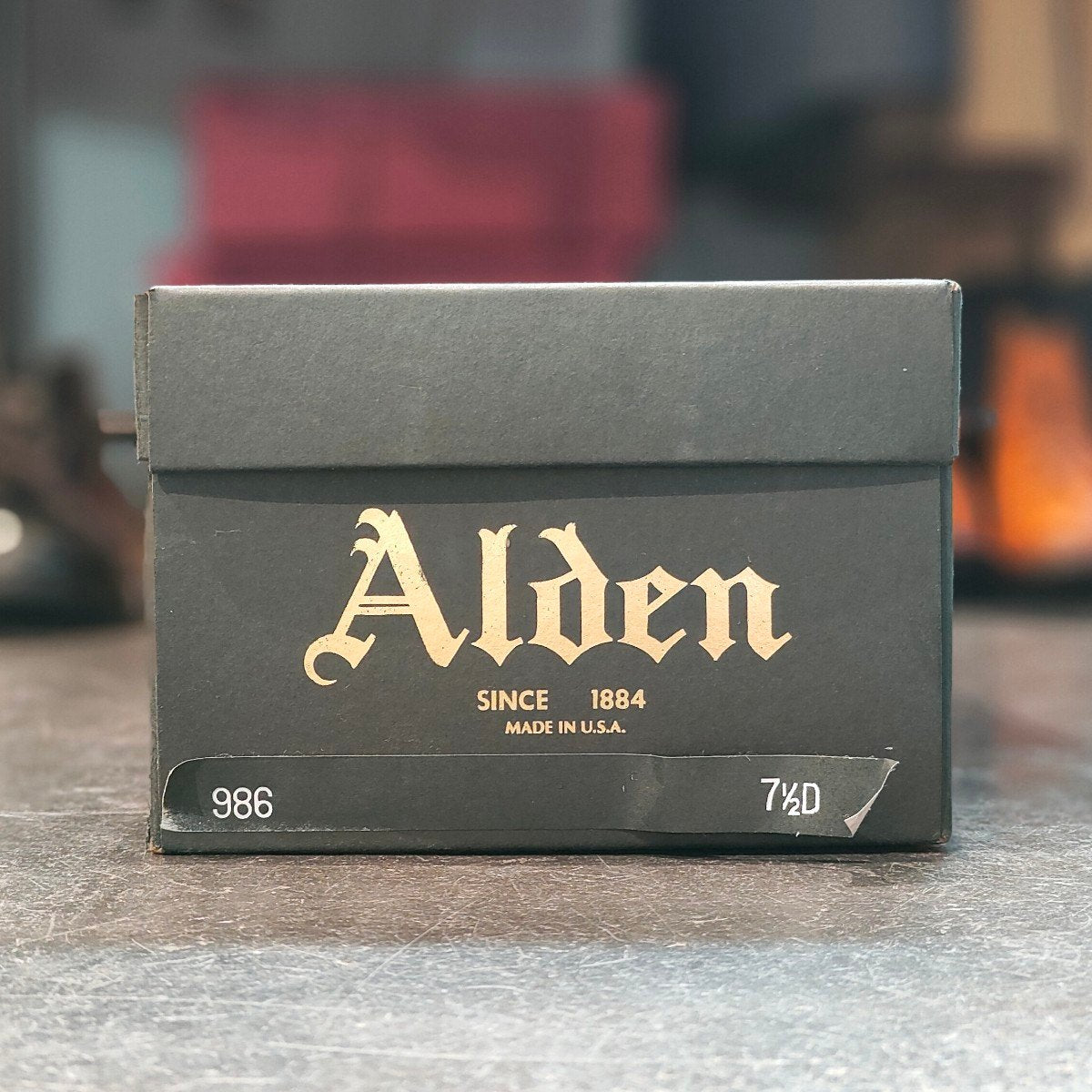 使用数回 【ALDEN】オールデン 986 ペニーローファー コードバン ダークバーガンディ サイズ US7.5 バンラスト
