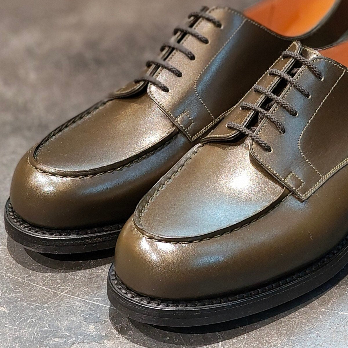 新品未使用 【J.M.WESTON】ジェイエムウエストン 641 ゴルフ Uチップ ボックスカーフ ハンターグリーン サイズ UK7.5D 31ラスト 定価168,300-