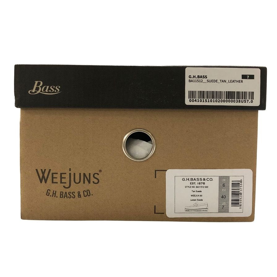 新品未使用 【G.H.Bass&Co.】ジーエイチバス ラーソン ローファー スエード ブラウン サイズ US7