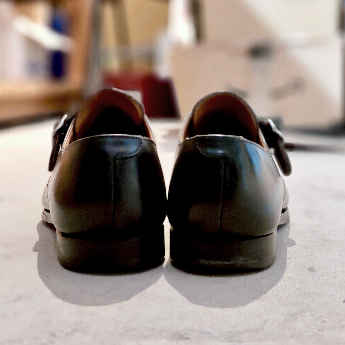 【CROCKETT&JONES】クロケット&ジョーンズ マルバーン シングルモンク カーフ ブラック サイズUK8.5E 341ラスト