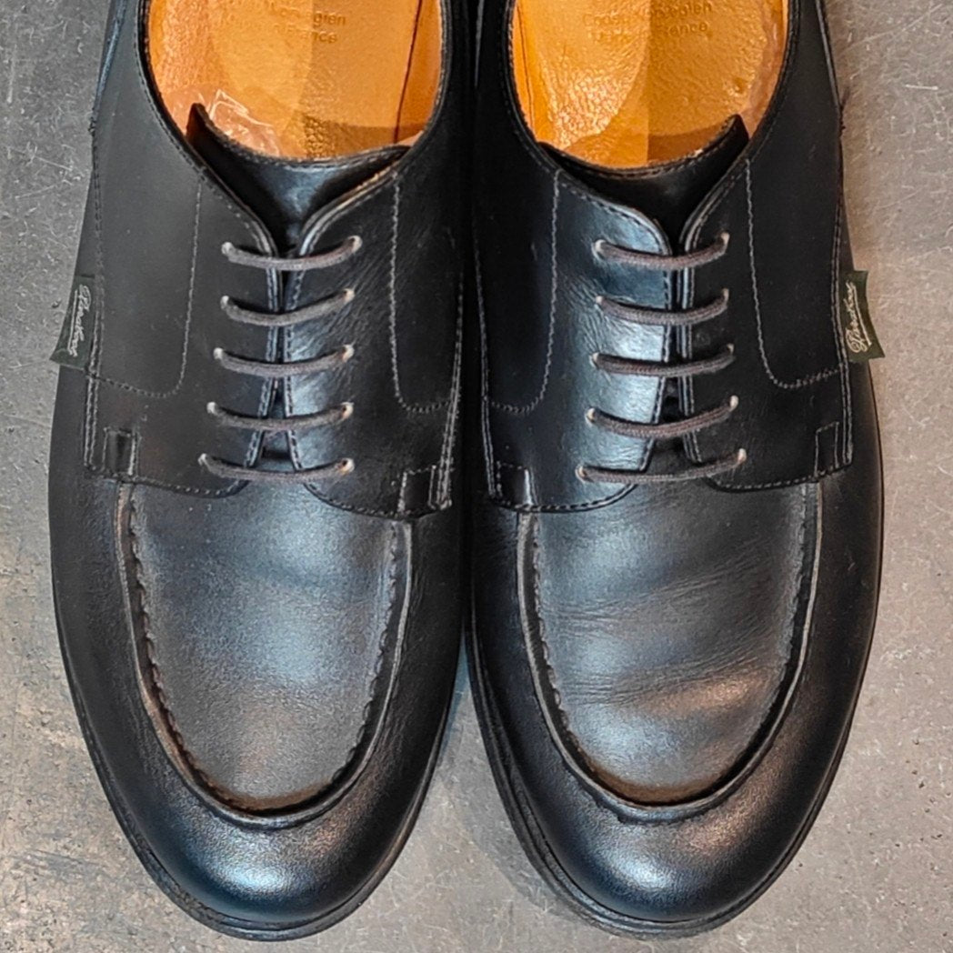 極美品 【Paraboot】パラブーツ シャンボード Uチップ リスレザー ブラック サイズUK6 定価¥96,800-