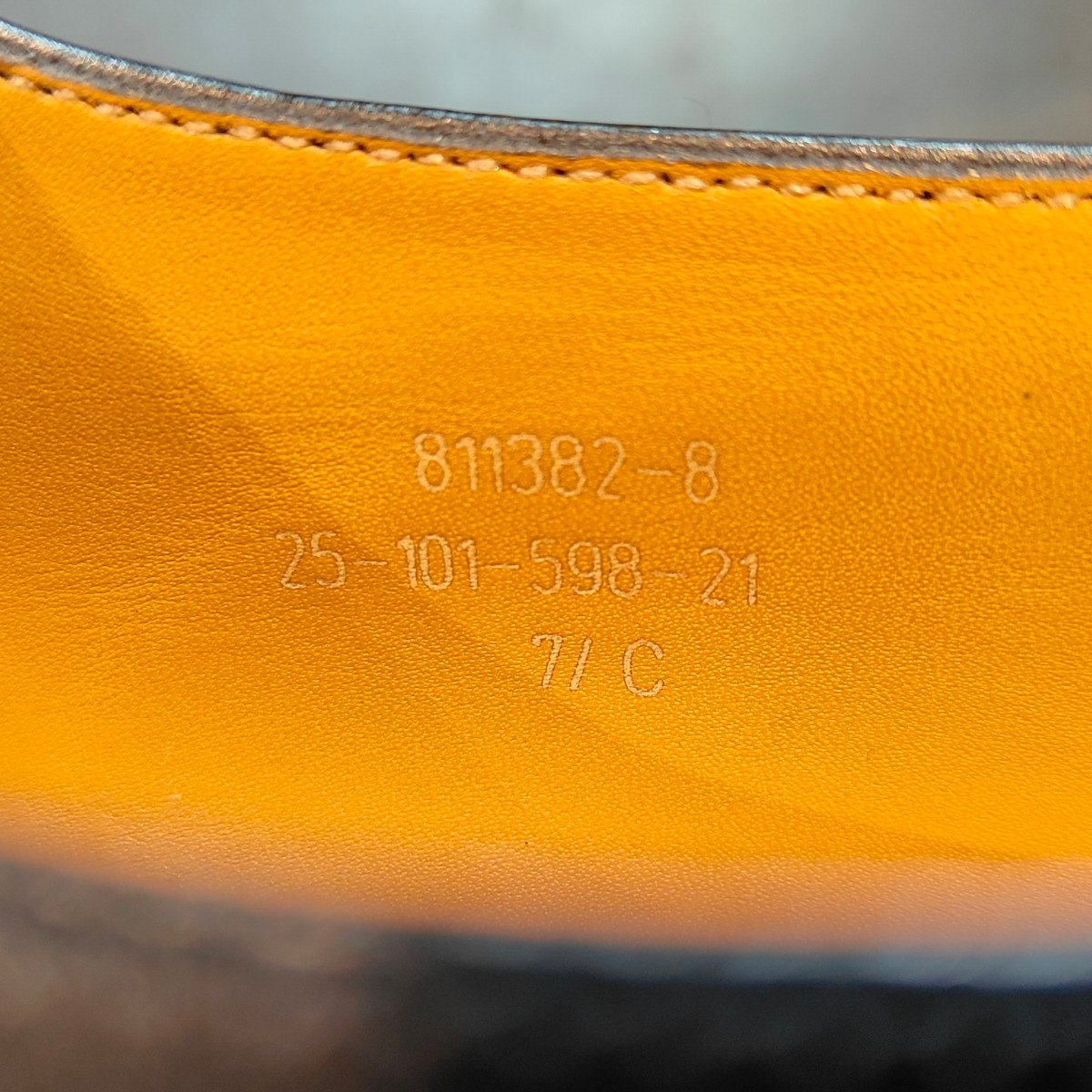 使用数回  【J.M.WESTON】ジェイエムウエストン  Uチップ カーフ ブラック サイズ UK7.5C 25ラスト 定価¥170,500-