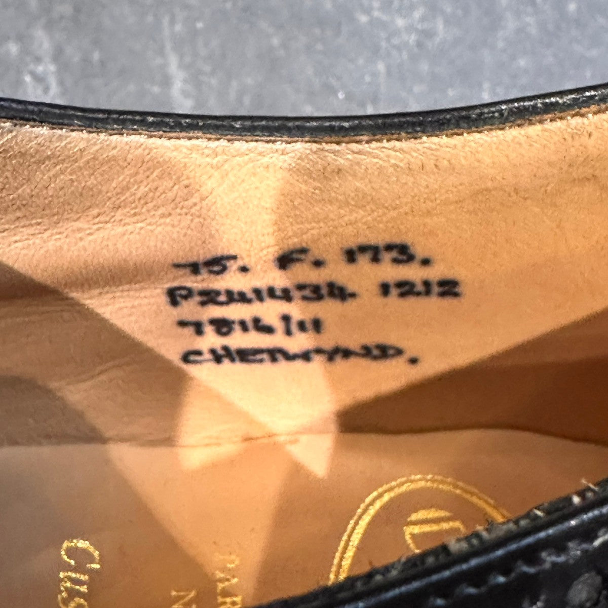 【Church's】チャーチ チェットウィンド 4都市 カーフ ブラック サイズ UK75F 173ラスト