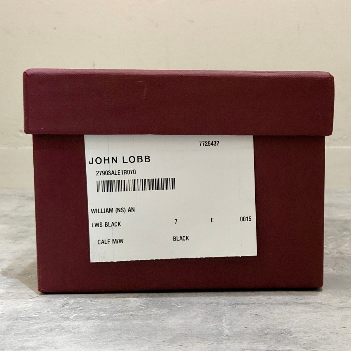 未使用品【JOHN LOBB】ジョンロブ ウィリアム ダブルモンク カーフ ブラック サイズUK7