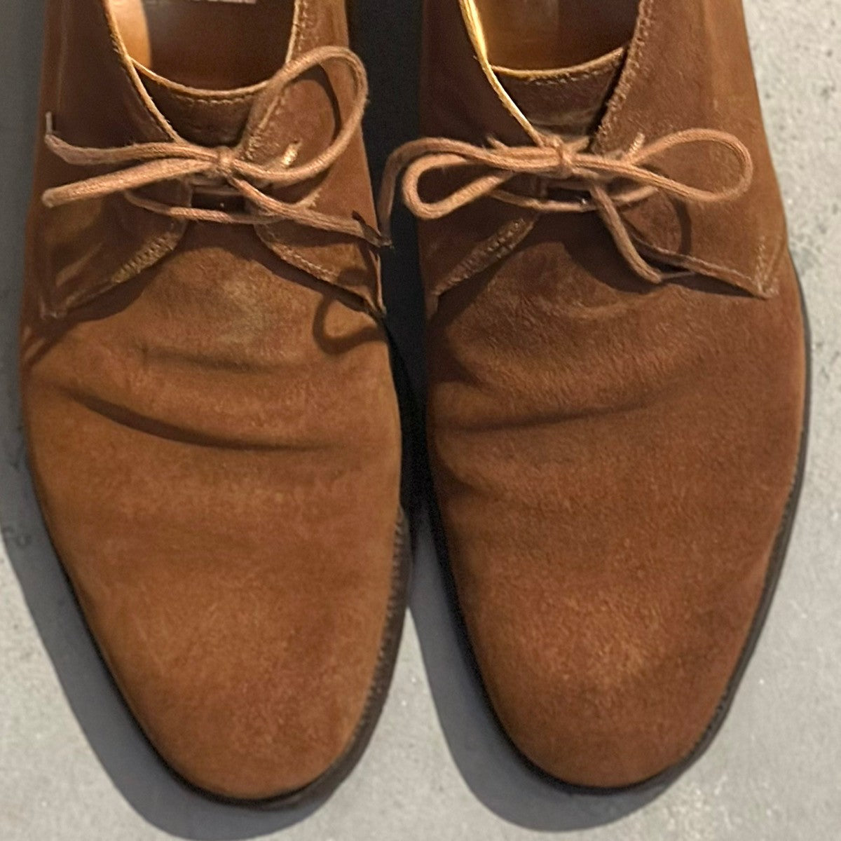 【CROCKETT&JONES】クロケット&ジョーンズ チャートシー チャッカブーツ スエード ライトブラウン サイズ7E 224ラスト