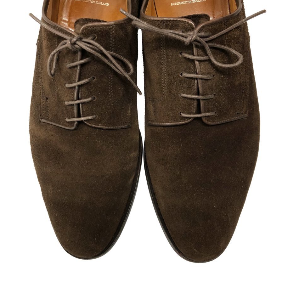 【CROCKETT&JONES】クロケット&ジョーンズ ビジネスシューズ スエード ブラウン(茶系) サイズ 9.5 E ラスト