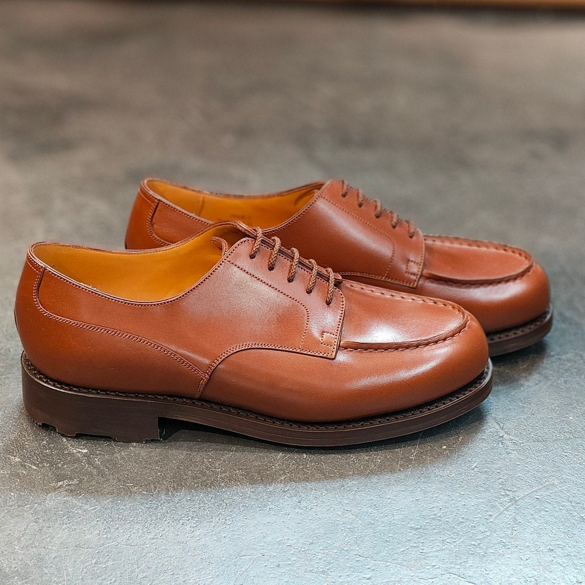 希少 新品未使用 【J.M.WESTON】ジェイエムウエストン 641 ゴルフ Uチップ ロシアンカーフ タンブラウン サイズ US7.5D 31ラスト