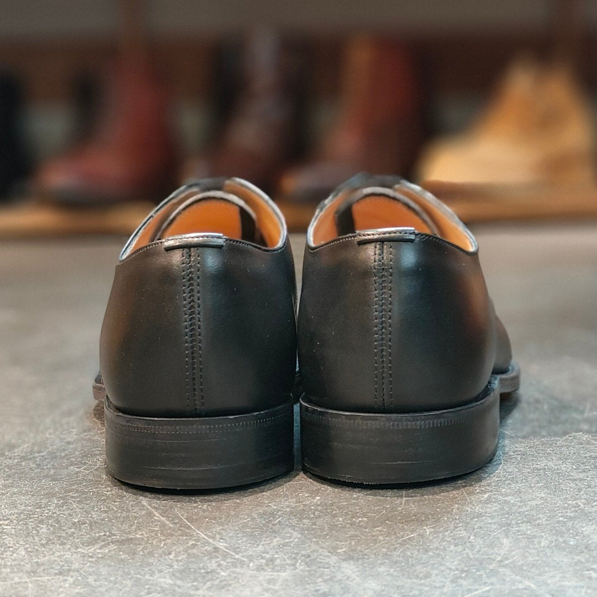 使用数回 【Church's】チャーチ コンサル ストレートチップ カーフ ブラック サイズ UK60F 173ラスト 定価¥176,000-