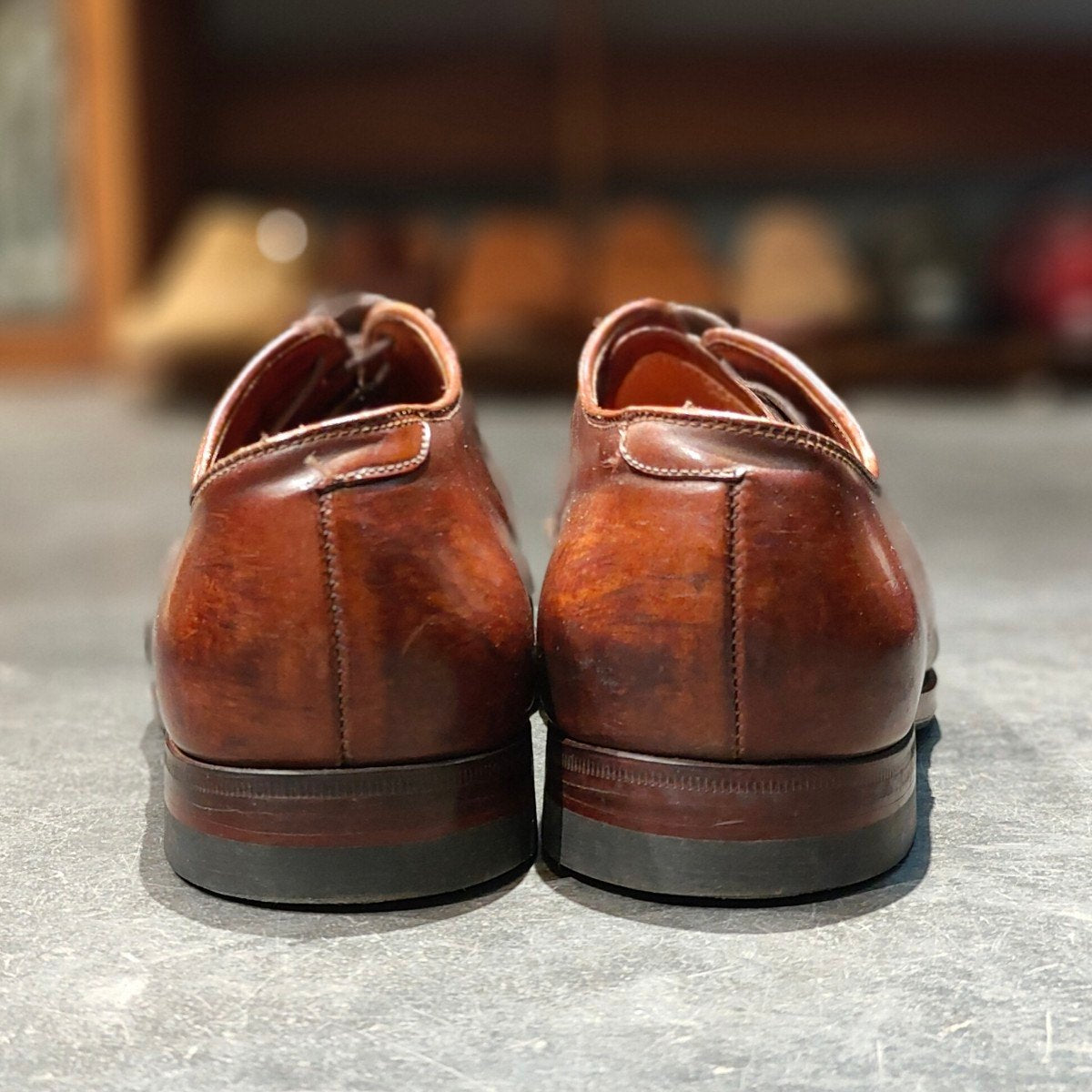 希少 【ALDEN】オールデン アナトミカ別注 56254 パンチドキャップトゥ コードバン ラベロ サイズUS9D モディファイドラスト