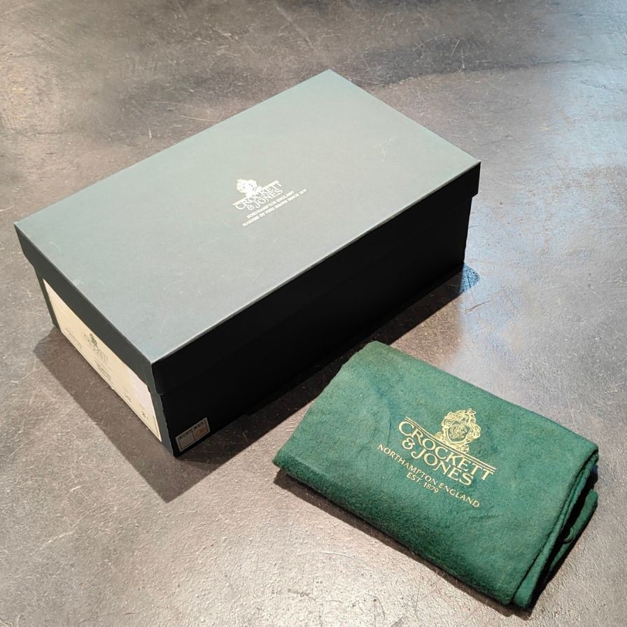 【CROCKETT&JONES】クロケットジョーンズ モンクトン シングルモンク カーフ ブラウン サイズUK8E 348ラスト 参考定価¥150,000-