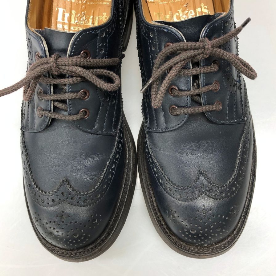 【Tricker's】トリッカーズ L5633 ビジネスシューズ ウイングチップ ネイビー(紺) サイズ UK6 ラスト