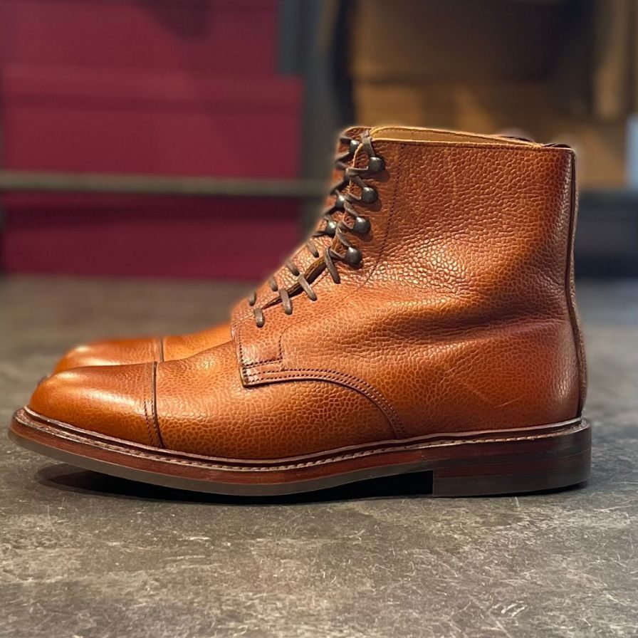 【CROCKETT&JONES CONISTON2】クロケット&ジョーンズ コニストン2 カントリーブーツ グレインレザー ブラウン サイズ UK6E 375ラスト