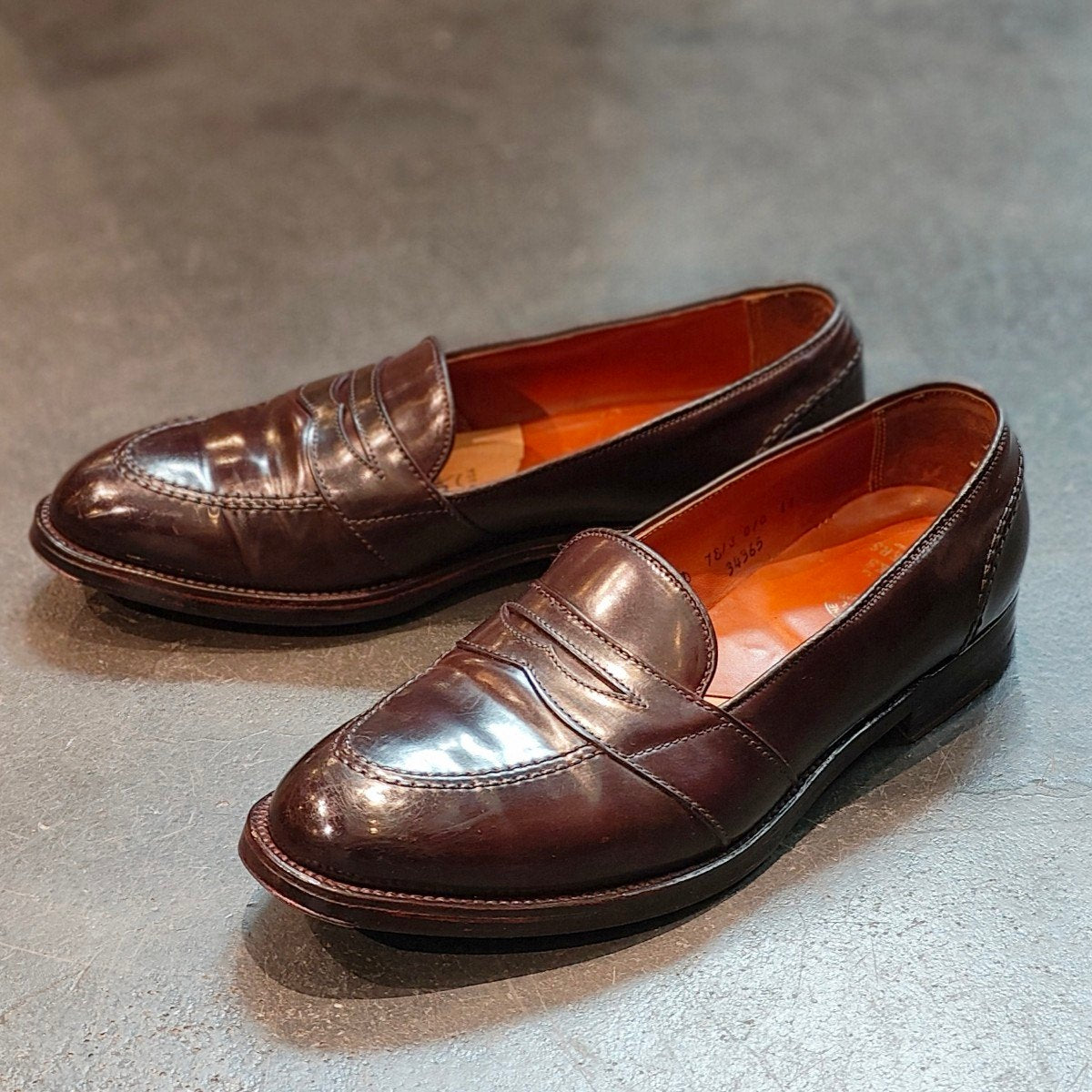 希少 美品 【ALDEN】オールデン×ブルックスブラザーズ 36365 フルサドルローファー コードバン ダークバーガンディ サイズ US9.5D アバディーンラスト