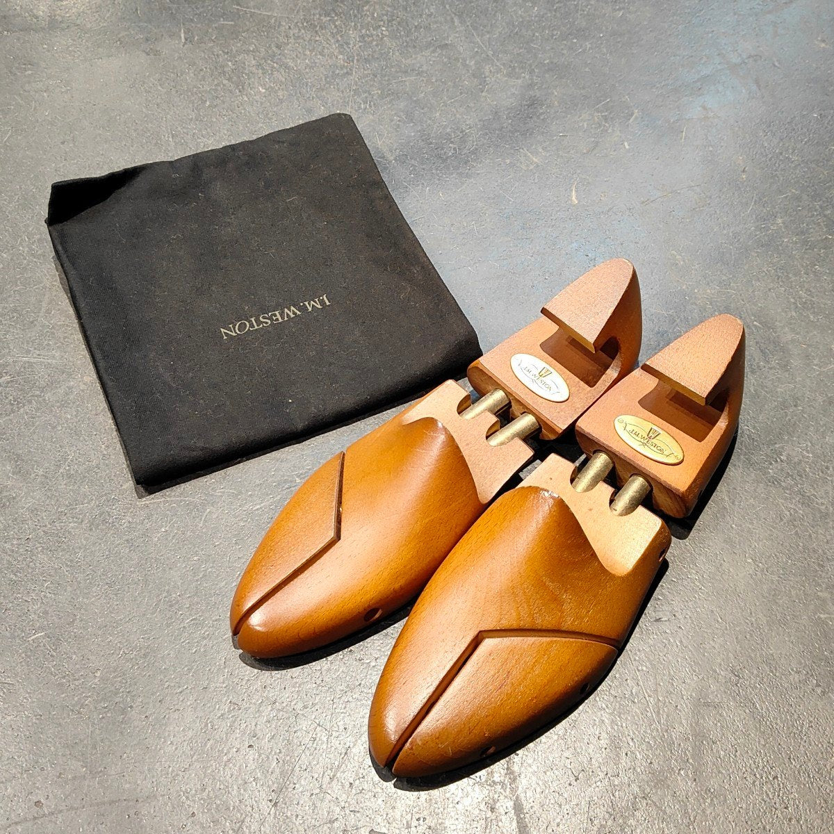 希少 極美品【J.M.WESTON】ジェイエムウエストン 300  旧旧ロゴ ストレートチップ カーフ ブラウン UK6E 11ラスト 参考定価¥165,000-