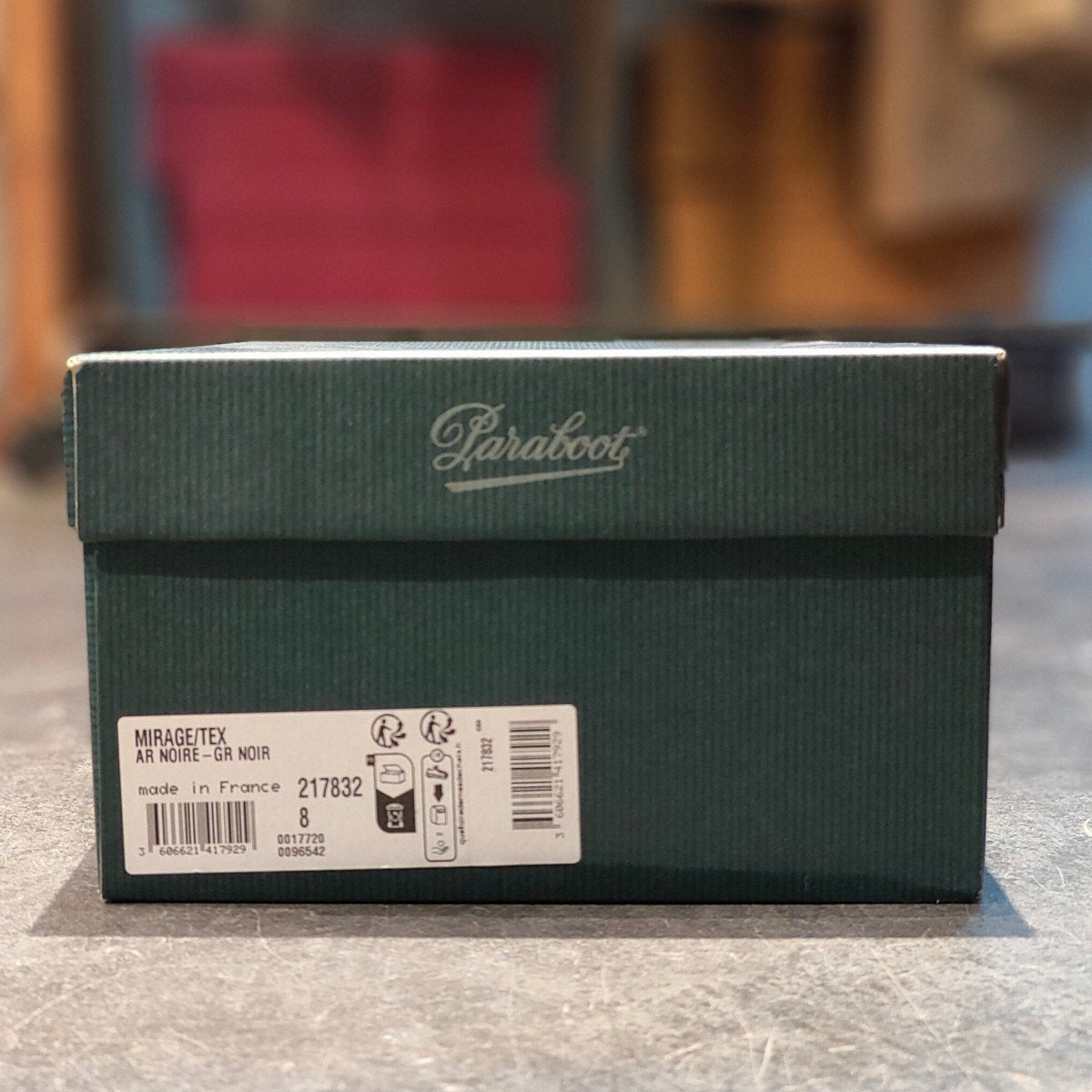 新品未使用【Paraboot】パラブーツ アーペントル別注 ミラージュ Uチップ グレインレザー ブラック サイズ UK8 参考定価¥103,400-