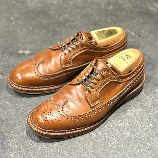 希少【ALDEN】オールデン 97873 ウィングチップ SHIPS別注 カーフ ブラウン サイズUS8 バリーラスト