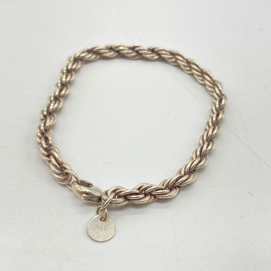 【TIFFANY & CO.】ティファニー ツイストチェーンブレスレット SV925 シルバー