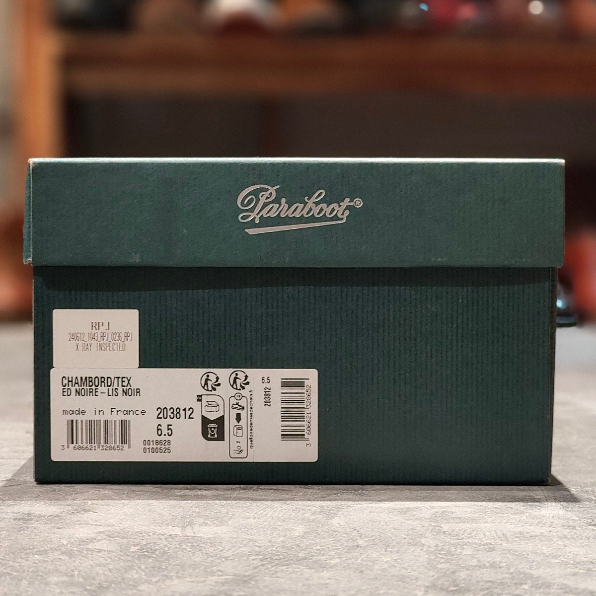 希少 極美品【Paraboot】パラブーツ エディフィス別注 シャンボード Uチップ カーフ ブラック サイズ UK6.5 参考定価¥96,800-