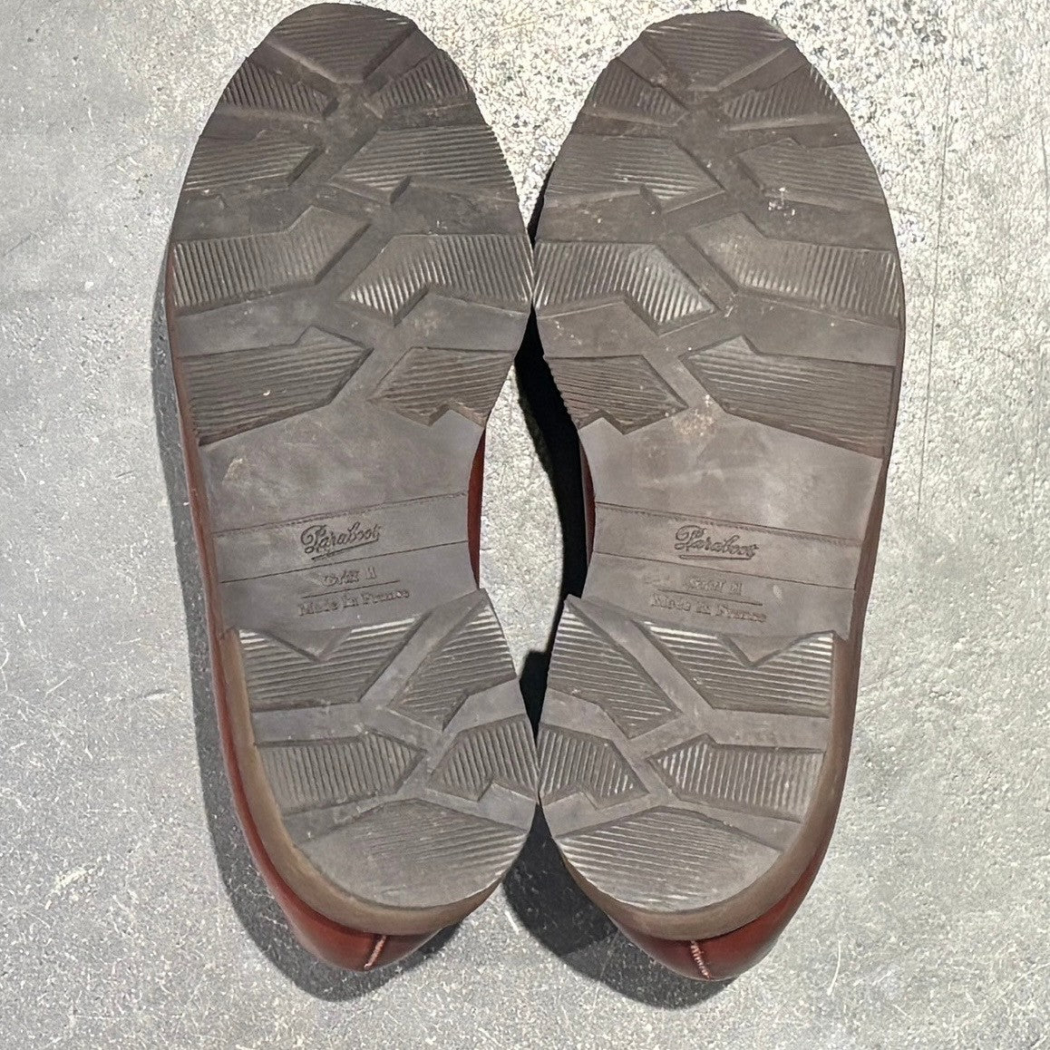 【Paraboot】パラブーツ レザーシューズ アヴィニョン Uチップ カーフ マロン サイズ UK5.5