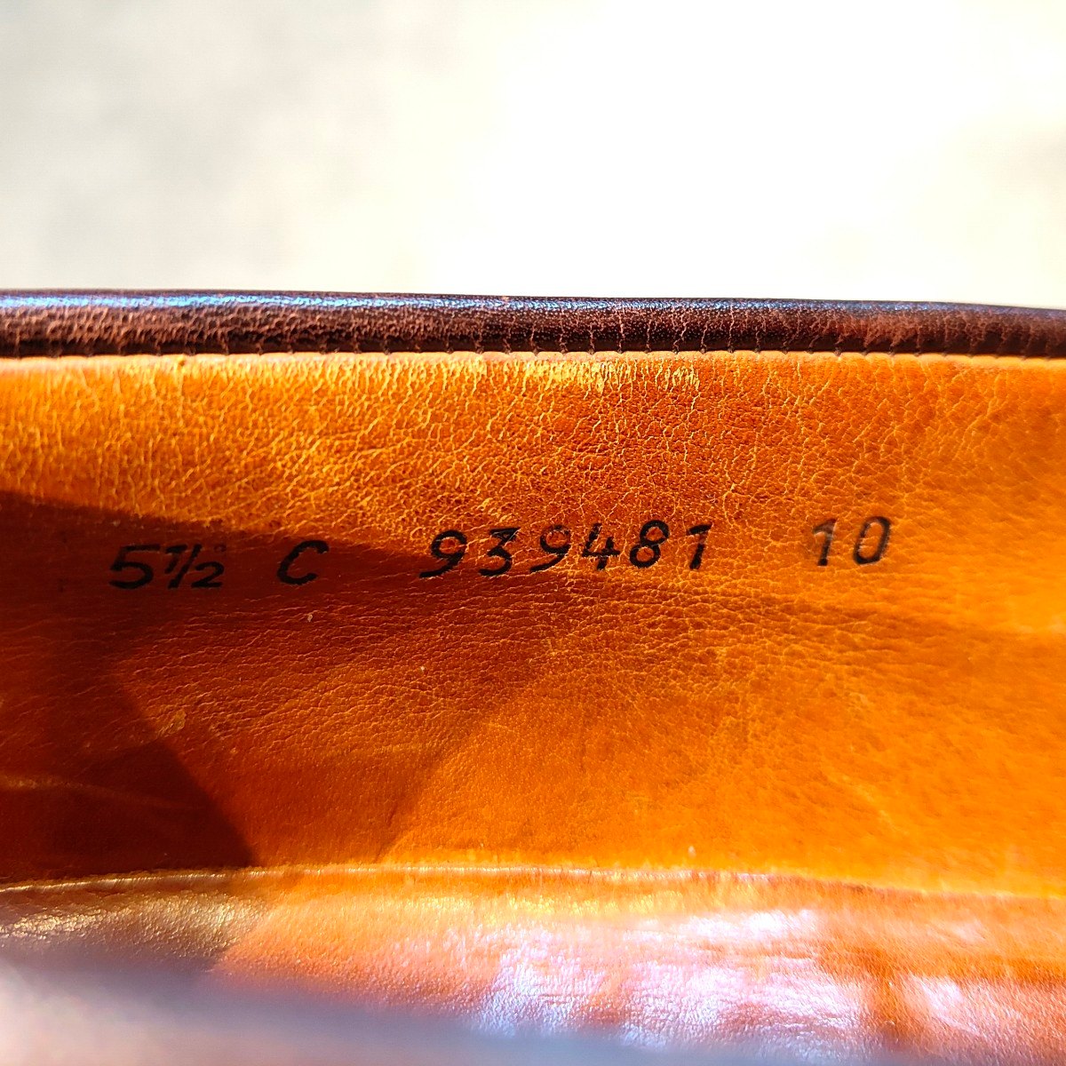 【J.M.WESTON】ジェイエムウエストン 180 シグニチャーローファー 旧旧旧ロゴ カーフ ダークブラウン サイズUK5.5C 41ラスト 参考定価¥156,200-
